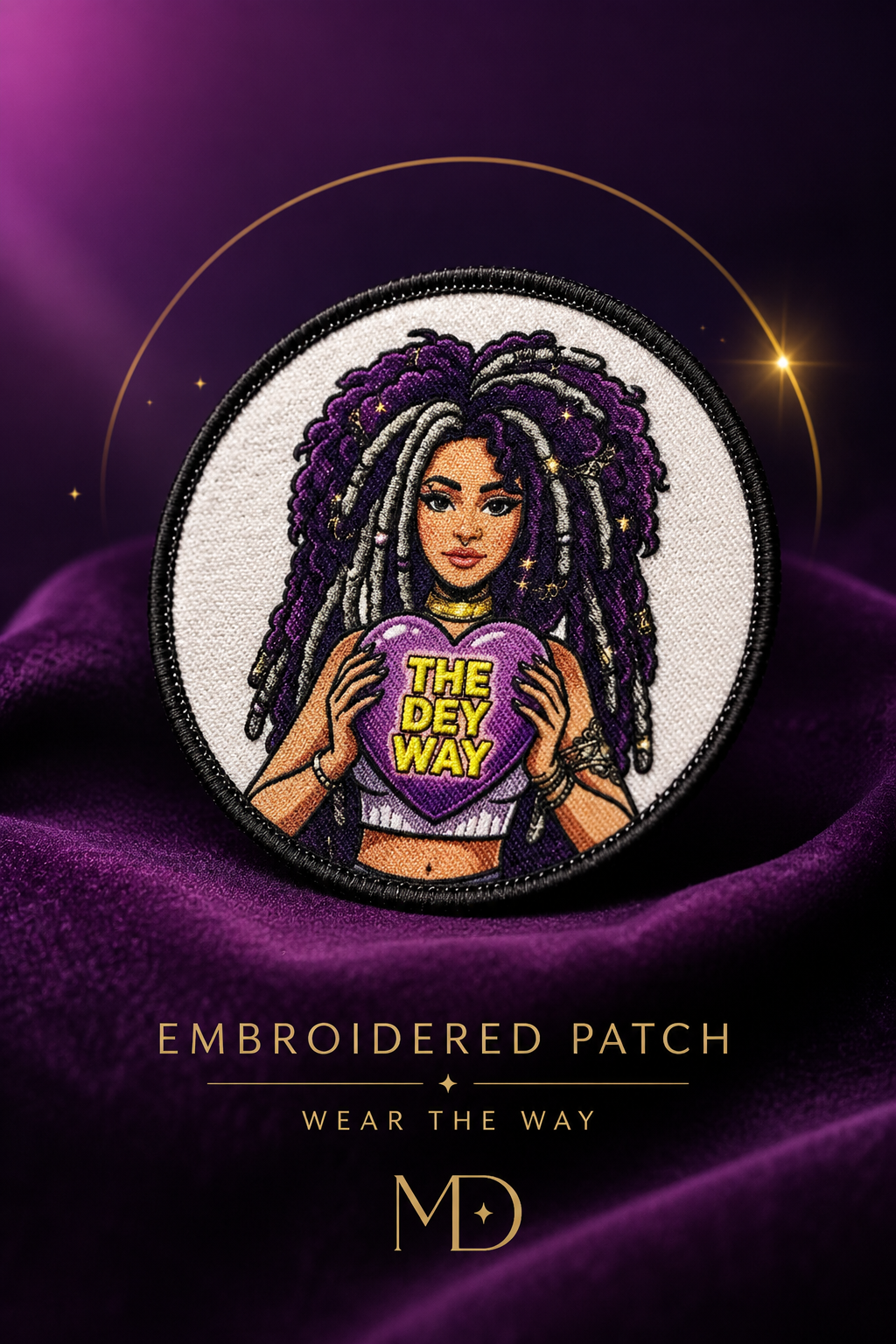 THE DEY WAY Embroidered Patch