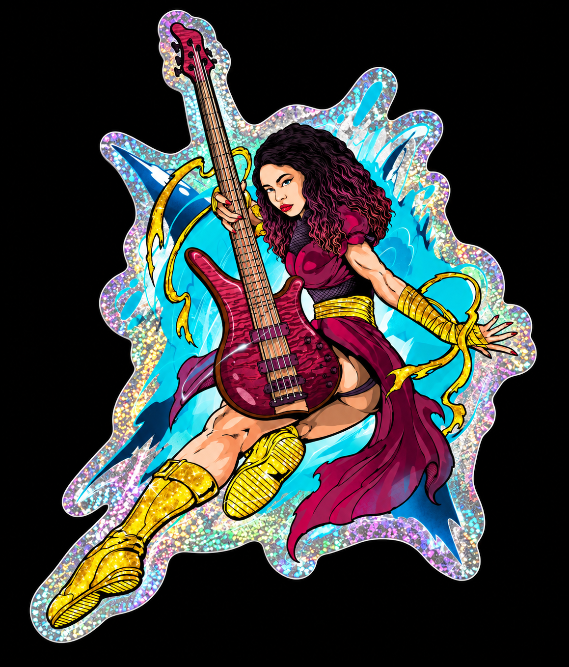 Mohini Dey Anime Holographic Sticker
