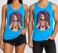 THE DEY WAY Unisex Tank Top (Neon Blue)
